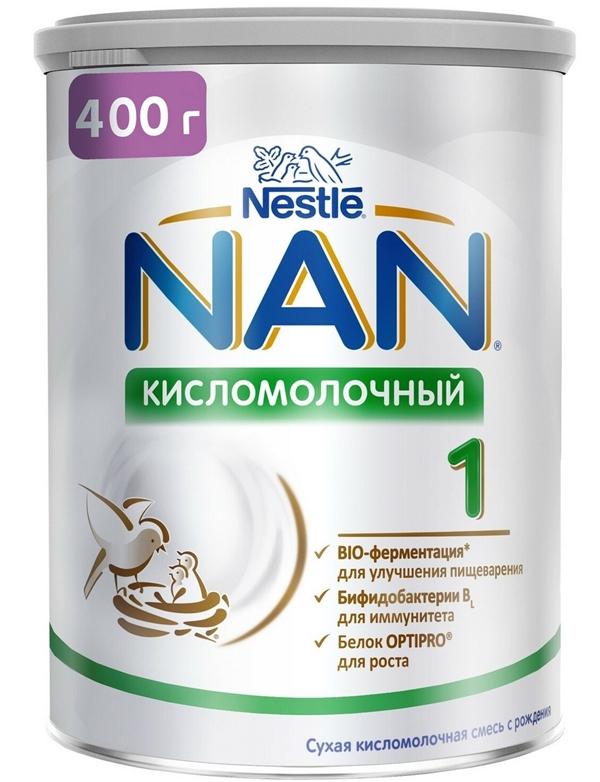 NAN 1 Кисломолочный сухая молочная смесь 400г (0+)