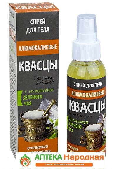Квасцы алюмокалиевые спрей для тела с экстрактом зеленого чая 100мл