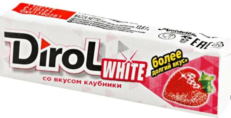 Жевательная резинка Dirol White Клубника