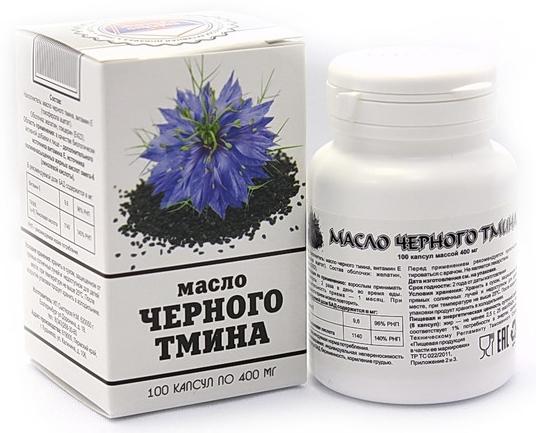 Масло Черного тмина капс. 400мг №100