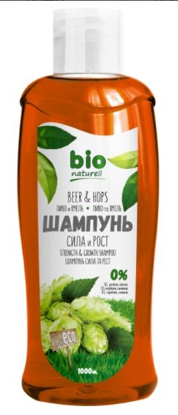BioNat Шампунь Пиво и хмель Сила и рост для всех типов  волос 1л