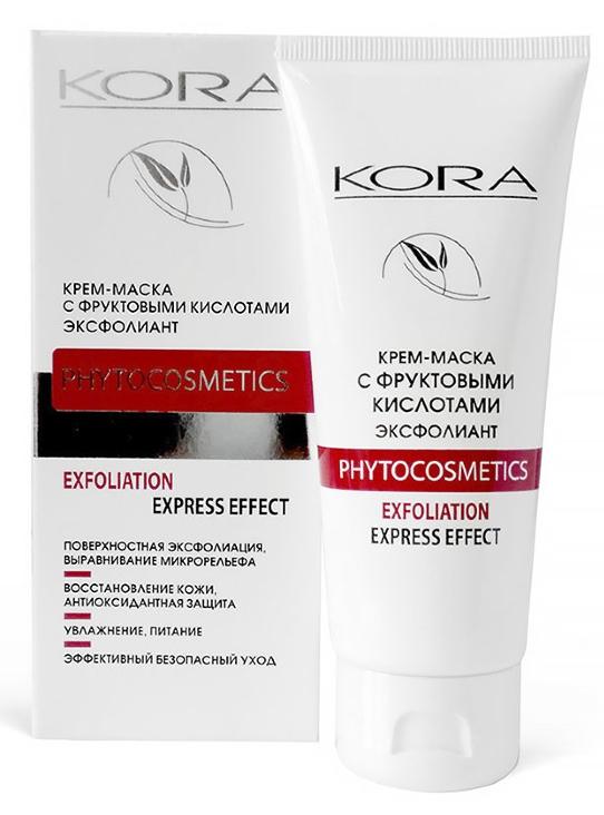 Кора Крем-маска с фруктовыми кислотами, эксфолиант 100мл