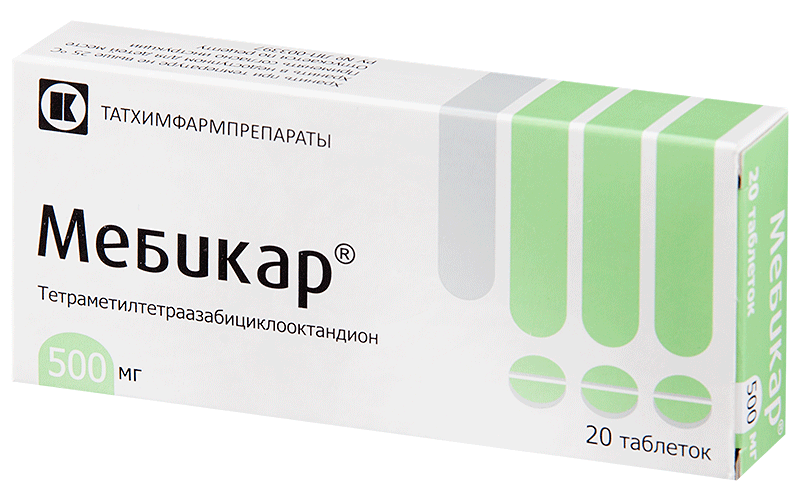 Мебикар таб. 0,5г №20