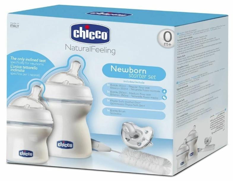 Chiccо Natural Feeling Молокоотсос ручной с бутылкой